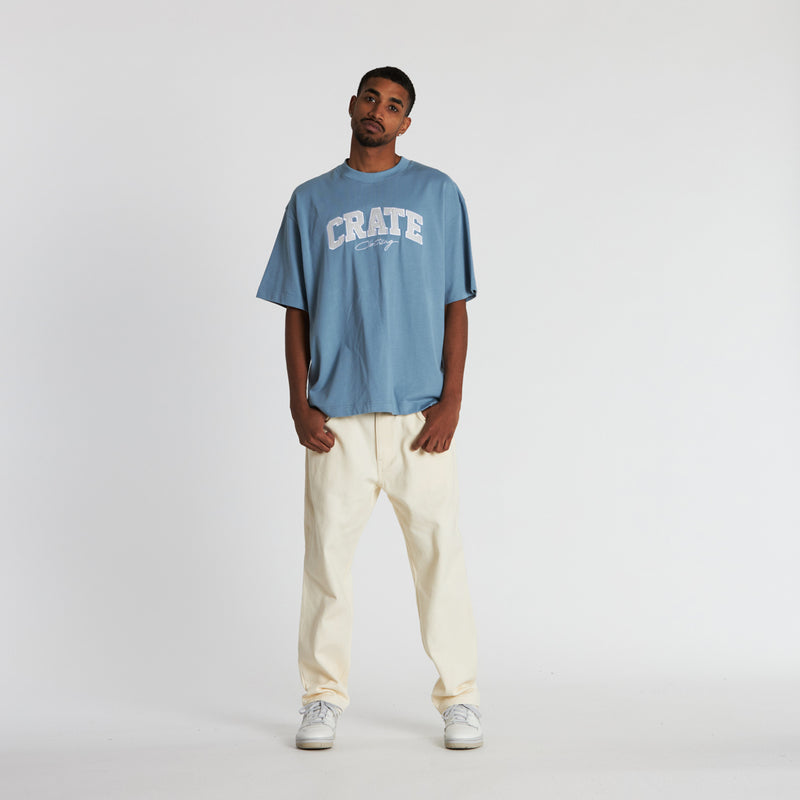 CRATE VARSITY BOX FIT T-SHIRT