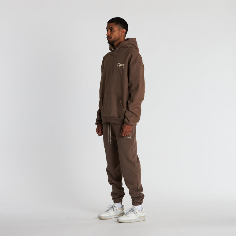 BASIC SCRIPT SUPERFLEECE TRACK PANTS