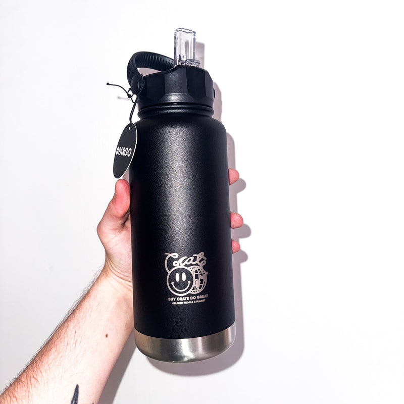 Crate X Pargo 950mls Sports Bottle Black