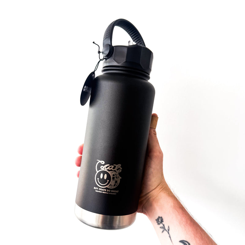 Crate X Pargo 950mls Sports Bottle Black