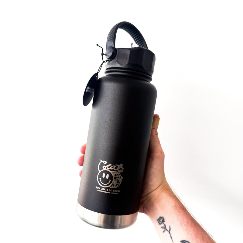 Crate X Pargo 950mls Sports Bottle Black