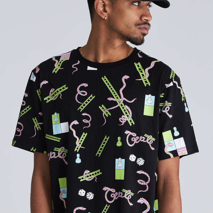 Men's Snakes & Ladders All Over T-Shirt